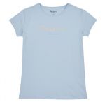 Pepe jeans T-Shirt Menina Hana Glitter S/s N Azul 18 A