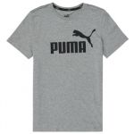 Puma T-Shirt Menino Essential Logo Cinza 3 / 4 A