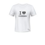 Messu T-Shirt i Love Cunene L Branca