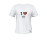 Messu T-Shirt i Love Bie L Branca