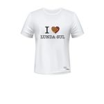 Messu T-Shirt i Love Lunda-sul M Branca