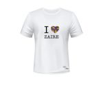 Messu T-Shirt i Love Zaire L Branca