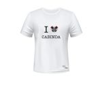Messu T-Shirt i Love Cabinda L Branca