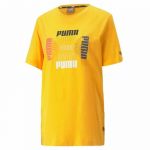 Puma T-Shirt Homem Essential Logo Repeat Graphic Amarelo 26041-40352, L