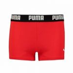 Puma Calções de Banho Boxer para Meninos Swim Logo Vermelho 40348-47355, 9-10 Anos
