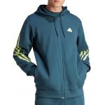 Adidas Sweatshirt Homem com Capuz Future Icon 3-Stripes Full-zip ij8878 XL Azul