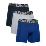 Under Armour Boxers Charged 6in 3er Pack 1363617-400 L Azul