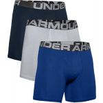 Under Armour Boxers Charged 6in 3er Pack 1363617-400 M Azul