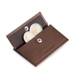 Coin Pocket com cartão de proteção RFID para ZNAP Slim Wallets 8 e 12 e botão de pressão - SP-CP-00-BRW-VT