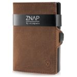 ZNAP Slim Wallet 8 Carteira de Bolso de Moedas e Cartão 8 x 1,5 x 6 cm (LxAxP) Proteção RFID - 2N-X7P2-N3BO