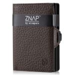 ZNAP Slim Wallet 8 Carteira de Bolso de Moedas e Cartão 8 x 1,5 x 6 cm (LxAxP) Proteção RFID - 6E-LV5X-FQE3