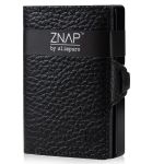 ZNAP Slim Wallet 12 Carteira de Bolso de Moedas e Cartão 8 x 1,8 x 6 cm (LxAxP) Proteção RFID - 89-T7IO-VDFM
