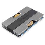 NANO Slim Wallet Carteira extra plana 12 cartões Carteira de moedas Alumínio - 39-XKQW-AZSP