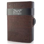 ZNAP Slim Wallet 12 Carteira de Bolso de Moedas e Cartão 8 x 1,8 x 6 cm (LxAxP) Proteção RFID - SG-LP4B-4OA9