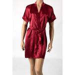 FIIL Fashion Wear Robe de Cetim Vermelho Feminino XL
