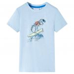 vidaXL T-shirt para Criança Azul-claro 104