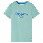 vidaXL T-shirt para Criança Caqui-claro 92
