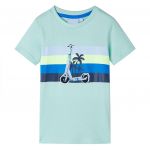 vidaXL T-shirt de Criança Menta-claro 104