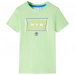 vidaXL T-shirt Infantil Verde-lima 92