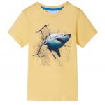 vidaXL T-shirt de Criança Amarelo 116