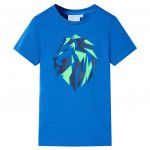 vidaXL T-shirt para Criança Azul 116