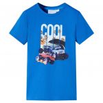 vidaXL T-shirt para Criança Azul 104