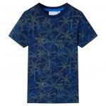 vidaXL T-shirt Infantil Azul-escuro 92 - 12109