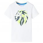 vidaXL T-shirt Infantil Cor Cru 140 - 12133