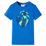 vidaXL T-shirt para Criança Azul 128 - 12122