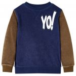 vidaXL Sweatshirt para Criança Azul-marinho Escuro 92 - 13444