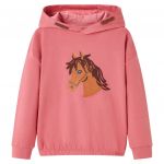 vidaXL Sweatshirt para Criança Rosa-velho 104 - 14035