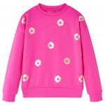 vidaXL Sweatshirt para Criança Rosa-escuro 128 - 13672