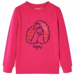 vidaXL Sweatshirt para Criança Rosa-brilhante 92 - 13534