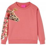 vidaXL Sweatshirt para Criança Rosa-velho 116 - 13501