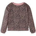 vidaXL Sweatshirt de Criança Rosa-médio 104 - 14435