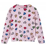 vidaXL Sweatshirt para Criança Rosa 140 - 14428