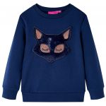 vidaXL Sweatshirt para Criança Azul-marinho 92 - 13819