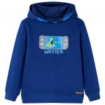 vidaXL Sweatshirt para Criança com Capuz Azul-escuro 92 - 13369