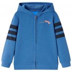 vidaXL Sweatshirt com Capuz para Criança Azul 128 - 13402
