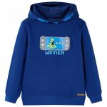 vidaXL Sweatshirt para Criança com Capuz Azul-escuro 116 - 13371