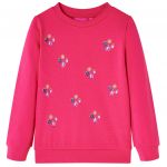 vidaXL Sweatshirt para Criança Rosa-brilhante 104 - 13750