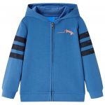 vidaXL Sweatshirt com Capuz para Criança Azul 104 - 13400