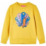 vidaXL Sweatshirt para Criança Ocre-escuro 116 - 13601