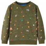 vidaXL Sweatshirt para Criança Cor Caqui 92 - 13129