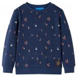 vidaXL Sweatshirt para Criança Azul-marinho Mesclado 104 - 12790