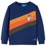 vidaXL Sweatshirt para Criança Azul-marinho 116 - 13056