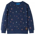 vidaXL Sweatshirt para Criança Azul-marinho Mesclado 116 - 12791