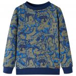 vidaXL Sweatshirt para Criança Cor Caqui 92 - 13329