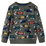 vidaXL Sweatshirt para Criança Cor Caqui 104 - 12910