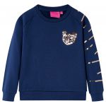 vidaXL Sweatshirt para Criança Azul-marinho 116 - 14096